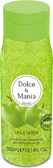 Gel Doccia Esfoliante DOLCE & MANIA Mela Verde 300ml - Scrub Corpo Idratante con Fragranza di Mela Verde, Rimuove le Cellule Morte per una Pelle Fresca e Profumata