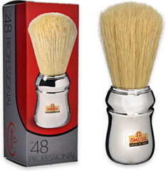 PENNELLO DA BARBA OMEGA PROFESSIONALE N° 48 IN PURA SETOLA DI QUALITÀ PER BARBIERI