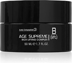 Blift Age Supreme, Rich Lifting Complex, Crema Viso Effetto Lifting, con Acetyl Octapteptide-3, Acido Ialuronico, Betaglucano, Vitamina E, Acido Lattobionico, Pelli Sensibili, Made in Italy, 50 ml