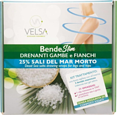 Drenanti Anticellulite BENDESlim con Sali del Mar Morto - Bendaggi Estetici per Gambe, Fianchi e Pancia - Kit Due Bendaggi da 250 ml con Pantaloni in Cartene e Slip Monouso in Omaggio