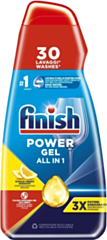 Finish Gel Lavastoviglie 600ml, 30 Lavaggi, Tripla Azione Sgrassante, Confezione da 3 Pezzi