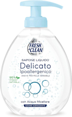 Sapone Liquido Ipoallergenico per Pelli Sensibili con Acqua Micellare, 300 ml - Delicato e Nutriente