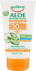 Crema Solare Equilibra Aloe SPF 30 per Pelle Delicata - Protezione Solare Idratante 150ml