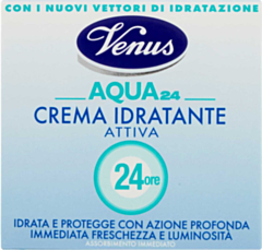 Crema Idratante Intensiva AQUA 24 Ore - Idratazione Profonda e Protezione, Effetto Imediato di Freschezza e Luminosità per la Pelle 50ml