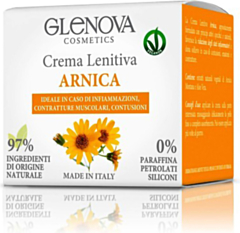 Crema Lenitiva all'Arnica GLENOVA Cosmetics - Trattamento Efficiente per Infiammazioni, Contratture Muscolari e Contusioni