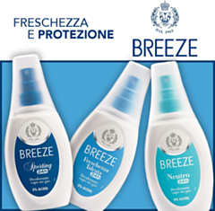 Deodorante Spray Breeze Vapo No Gas, 75ml - Senza Alcol e Antitraspirante