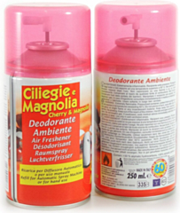 Deodorante per Ambiente Ricarica Diffusore Automatico Ciliegie e Magnolia 250 ml - Fragranza Fresca e Floreale
