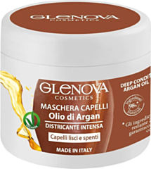 Maschera Capelli Districante Intensa per Capelli Lisci e Spenti con Olio di Argan - Trattamento Nutriente e Rivitalizzante