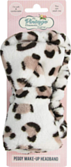 The Vintage Cosmetic Company - Peggy Makeup Headband | Comfortable & Soft Hair Holder | Stylish Leopard Print for Makeup Application