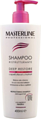 Shampoo Ristrutturante Masterline - Confezione da 6 Pezzi da 400 ml ciascuno per Capelli Danneggiati