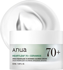 Crema Calmante Intensa ANUA Heartleaf 70 con Ceramide e Pantenolo, Estratto di Heartleaf - Cura della Pelle Coreana Idratante e Riparatrice (50ml / 1.69Fl. Oz, Confezione da 3 Pezzi)