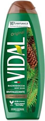 Bagnoschiuma Vidal Original Pino Classico 500ml - Formula Rivitalizzante, Fragranza Pino, Dermatologicamente Testato