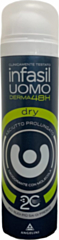 Deodorante Spray per Uomo Adulto, Fresco e Duraturo, 150ml