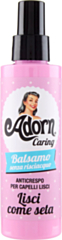 Adorn Caring Balsamo senza risciacquo Anticrespo per Capelli Lisci Lisci come seta 150 ml X 6 Pezzi