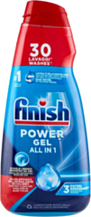 Detersivo Lavastoviglie FINISH Power Gel 600 ML, 30 Lavaggi, Formula 3X Sgrassante, Freschezza Prolungata, Confezione da 4 Pezzi