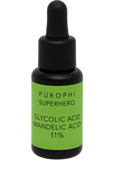 Siero Viso Antietà PUROPHI SUPERHERO con Acidi Glicolico e Mandelico 11% - Flacone da 15ML