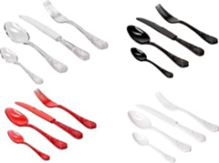 Set 12 Posate in Plexiglass Modello Victoria Elegante e Durevole
