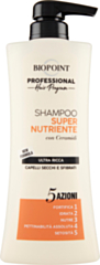 Shampoo Biopoint Professional Super Nutriente 400ml con Dosatore - Idratazione Intensa per Capelli