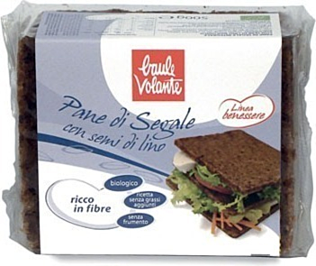 Pane di segale integrale con semi di lino - linea benessere 500 g BIO