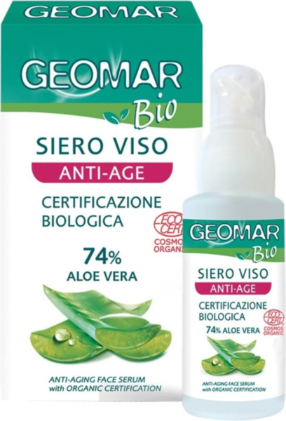 Siero Viso Anti-Età Bio Geomar 30ml con Aloe Vera - Trattamento Naturale Rigenerante