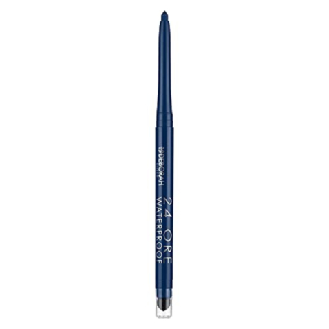 Matita Occhi Waterproof 24 Ore Deborah Milano, 04 Blue - Alta Precisione, Lunga Durata e Ultra-pigmentata, 0.5 gr - Ideale per uno Sguardo Intenso e Definito