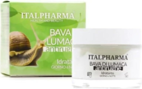 Crema Giorno e Notte Italpharma con Bava di Lumaca Antirughe e Idratante 50 ml - Formula Rigenerante e Nutriente