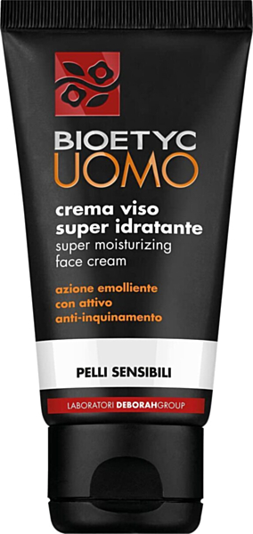 Bioetyc Uomo Crema Viso Super Idratante Pelli Sensibili, 50 ml