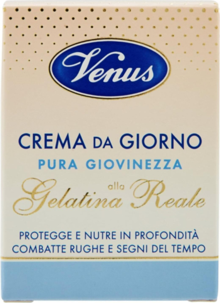 Crema da Giorno Antirughe Venus con Gelatina Reale - Idratante Profonda, Riduce le Rughe - 50 ml