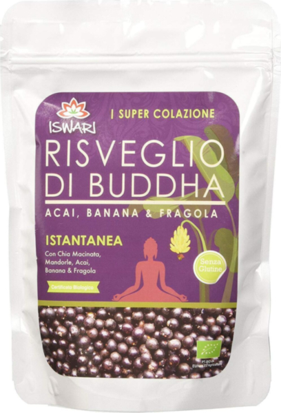 Risveglio di buddha açai - banana e fragola 360 g BIO senza glutine 