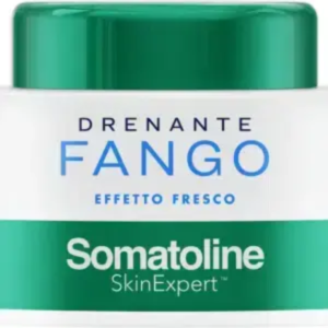 Somatoline Fango Drenante Effetto Fresco con Argilla Nera 500g - Vaso | Trattamento Anticellulite Intensivo