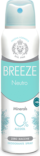 Breeze Deodorante Spray Neutro 150ml X 12 Pezzi