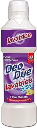 Detergente Igienizzante Chimiclean Deodue per Lavatrice, 50 Lavaggi, Profumo Fleur Oriental - Pulizia Profonda e Freschezza Lunga Durata