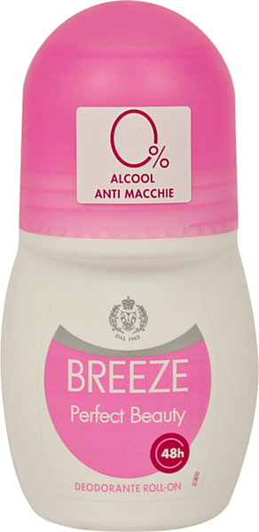 Deodorante Roll-On Breeze Perfect Beauty - Freschezza Duratura, 50ml - Antitraspirante Delicato