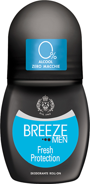 Deodorante Roll-On Breeze Fresh Protection, Antitraspirante Duraturo, 50ml