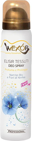 Deodorante Spray Ipershop Express ELISIR - Tessuti Narciso Blu e Fiori di Ninfea 100 ml, Rinfrescante e Duraturo