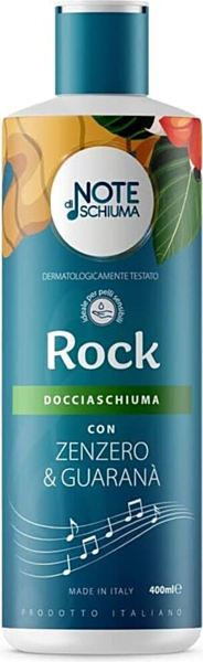 Docciaschiuma Note di Schiuma di FTG Parapharma - Profumo Musicale con Zenzero e Guarana, Made in Italy - Pack da 3 Pezzi, 1200ml (Fragranza Rock)