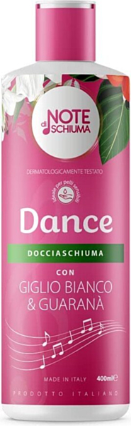 Docciaschiuma Profumato Note di Schiuma di FTG Parapharma - Trio Set 3 Pezzi, Fragranza Musicale Dance con Giglio Bianco & Guaranà, Prodotto Italiano, 1200 ml