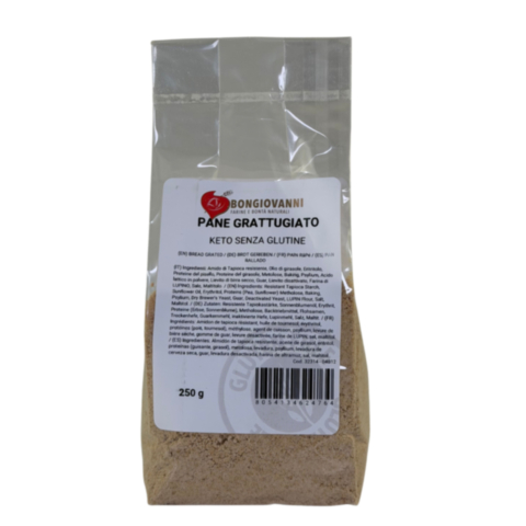 Pane grattugiato senza glutine LowCarb Keto 250g