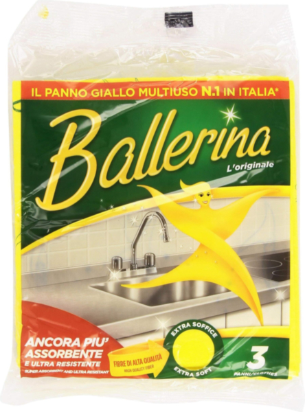 Ballerina Panno Giallo, Multiuso - 3 Pezzi, 3 unità, 1