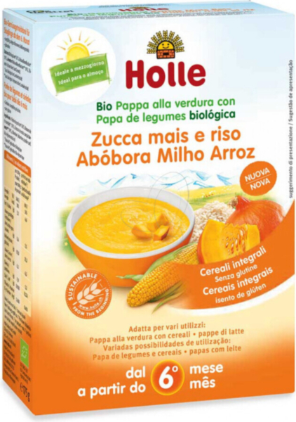 Pappa alla verdura con zucca mais e riso : dopo 6° mese 175 g BIO 