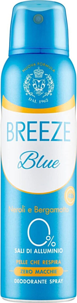 Breeze Deodorante Spray Blue, 150ml