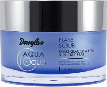 Scrub Viso Douglas Aqua Focus con Acqua di Ghiacciaio e Fichi d'India - 50 ml in Vaso - Trattamento Idratante e Rivitalizzante