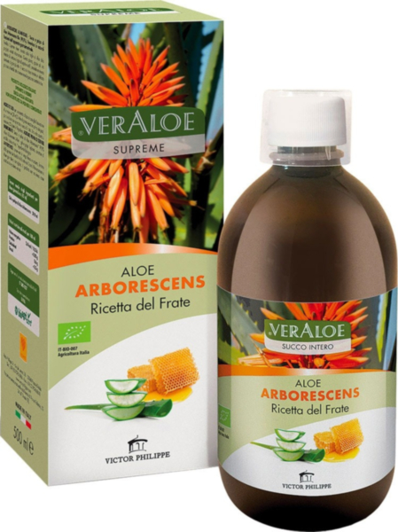 Aloe arborescens ricetta del frate 500 g BIO 