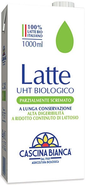 Latte parzialmente scremato uht a ridotto contenuto di lattosio 1 L BIO