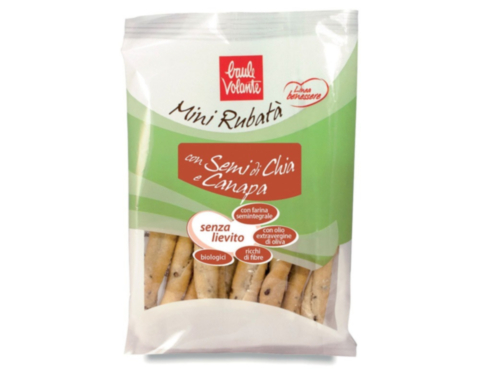 Mini Rubatà con semi di chia e canapa Linea Benessere 40 g BIO
