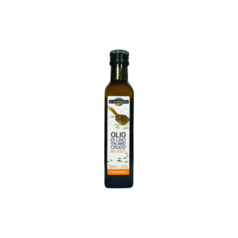Olio di semi di lino italiano crudo 250 ml BIO