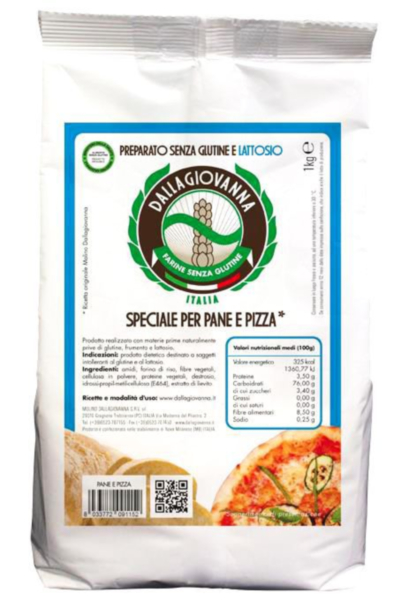 Preparato per Pane e Pizza 1Kg senza glutine e lattosio