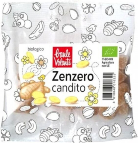 Zenzero candito granella 75 g BIO
