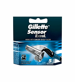 Lame di ricambio Gillette Sensor Excel - Pacco da 5 - Compatibilità Universale con Rasoio Sensor Excel