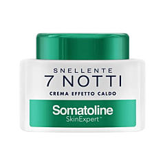 Somatoline SkinExpert, Snellente 7 Notti Crema Effetto Caldo, Trattamento Corpo Anticellulite, Ultra Intensivo con Estratto di Alga Rossa, 400ml